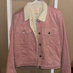 Francesca's Blush Sherpa-Lined Jacket - Women’s Medium